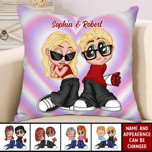 Y2K Couple - Personalized Pillow, Gift For Him, For Her