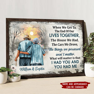 When We Get To The End - Personalized Family Gift Poster