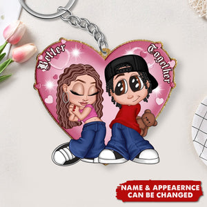 Y2K Couple - Personalized Couple Keychain