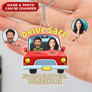 Personalized Photo Gifts For Couple Keychain Drive Safe