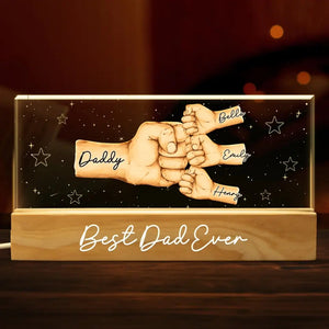 A Family Is An Earth Created By Love - Family Personalized Acrylic Letters 3D LED Night Light