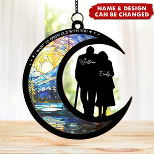 From Our First Breath Till Our Last Breath - Personalized Window Hanging Suncatcher Ornament