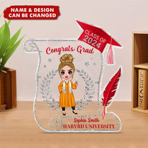 Class of 2024 Graduation Gift for Daughter Personalized Acrylic Plaque