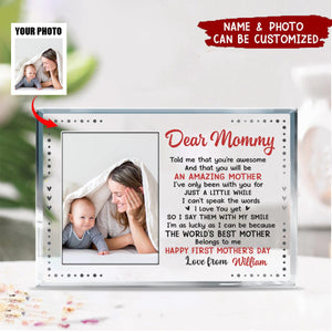 Custom Photo The World's Best Mother - Family Personalized Acrylic Plaque