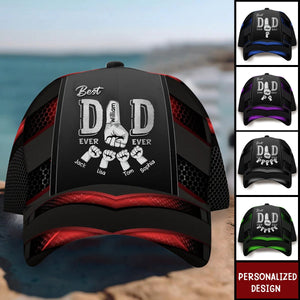 Best Dad Ever Fist Bump Personalized Classic Cap