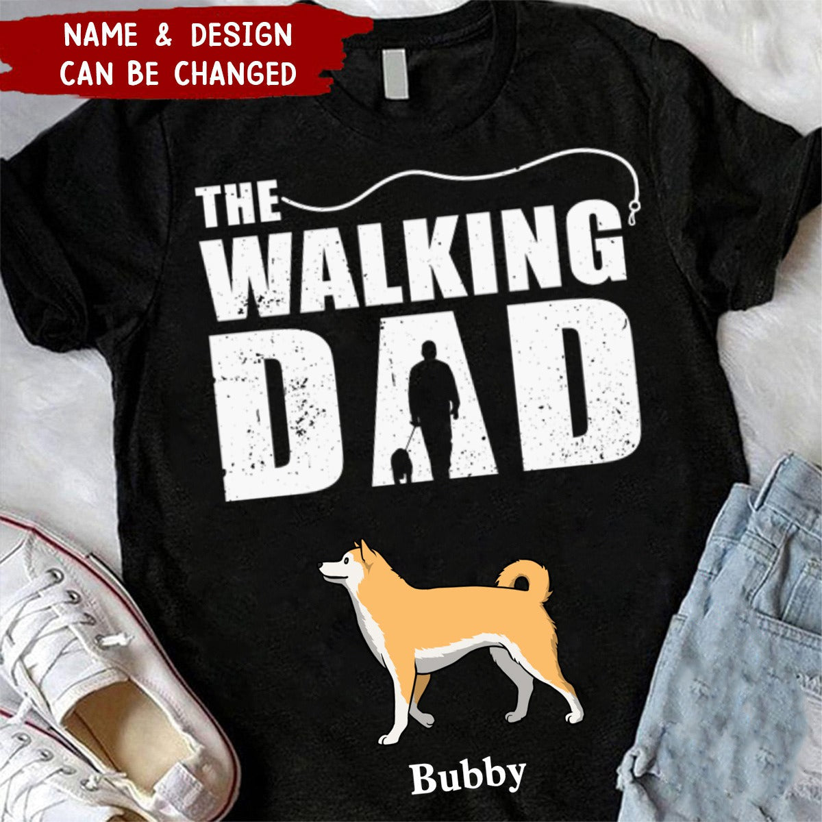 The Walking Parents - Dog Personalized Unisex T-shirt