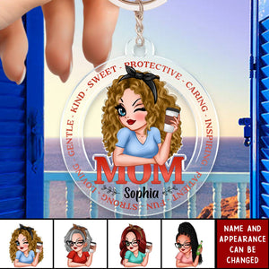 Mom Loving Personalized Acrylic Keychain