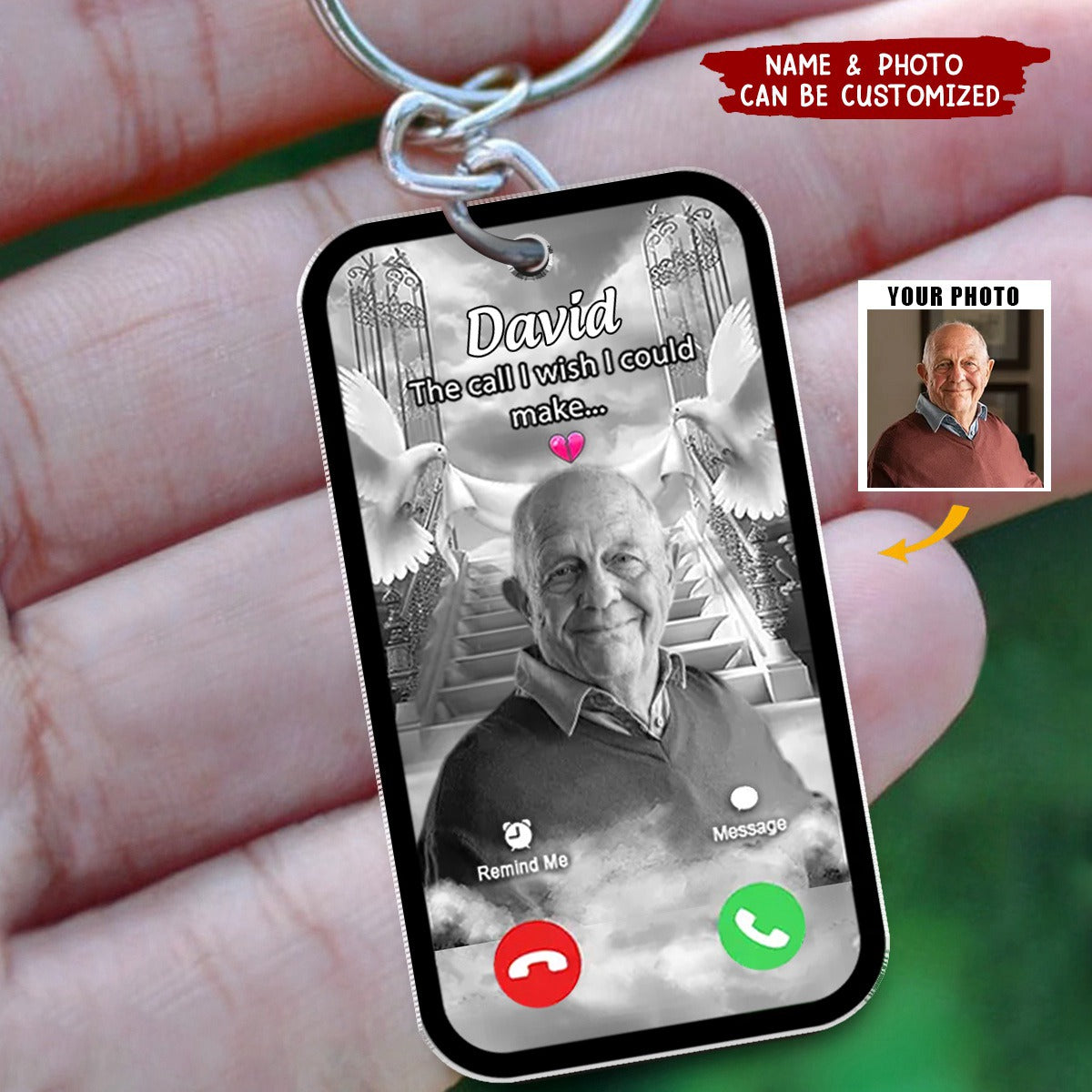 The Call I Wish I Could Take - Personalized Keychain - Memorial Gift For Family, Family Members